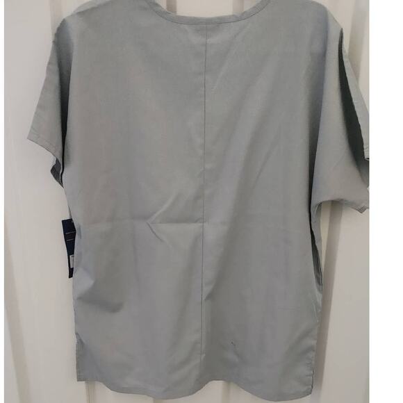 Cherokee Scrub Top Traditional Classic Gray Medium Vneck NWT - Picture 4 of 4